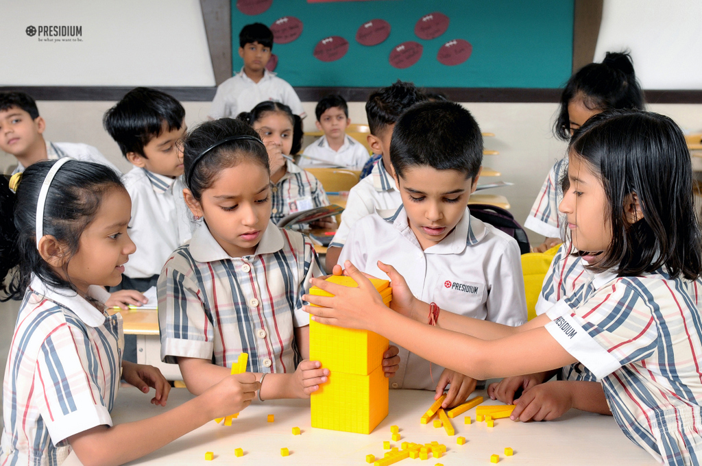 Presidium Rajnagar, DIENES BLOCK ACTIVITY BUILDS PRESIDIANS' NUMBER SENSE & REASONING